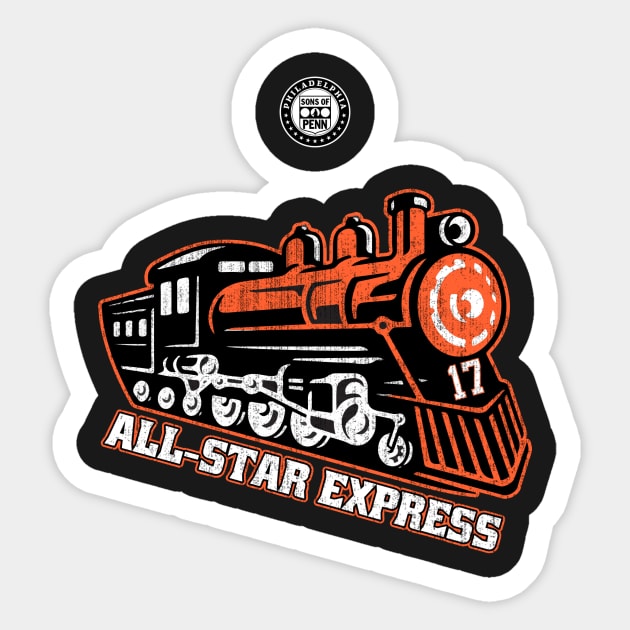 All-Star Express Sticker by Sons of Penn